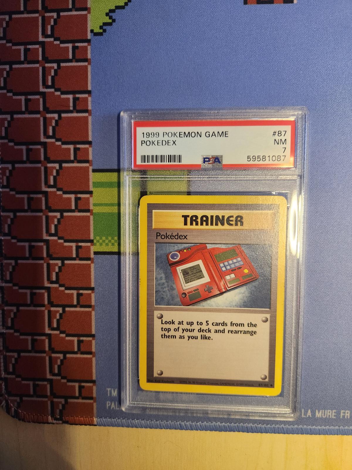 POKEDEX 87/102 GAME POKEMON PSA 7