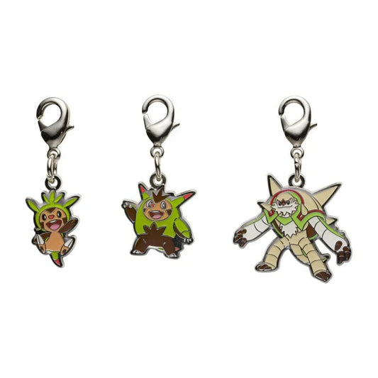 Chespin, Quilladin & Chesnaught Metal Charm Set