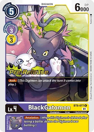 BT8-077 BlackGatomon Pre-Release Single