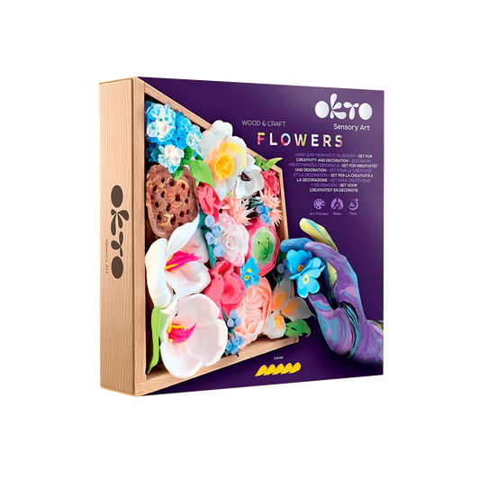 Okto Clay Wood & Craft DIY Flowers Romance 21cm X 21cm
