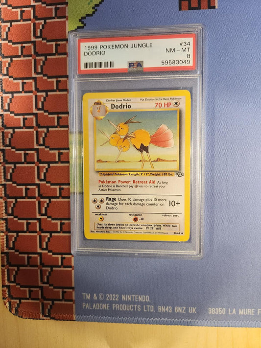 DODRIO 34/64 JUNGLE POKEMON PSA 8