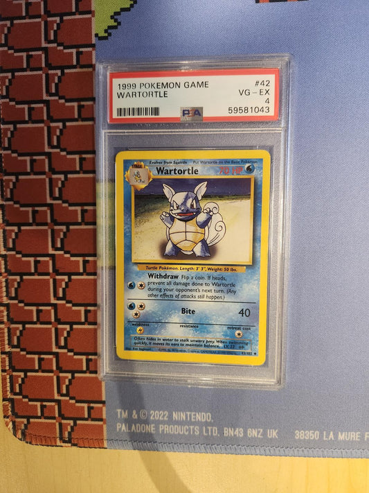 WARTORTLE 42/102 GAME POKEMON PSA 4