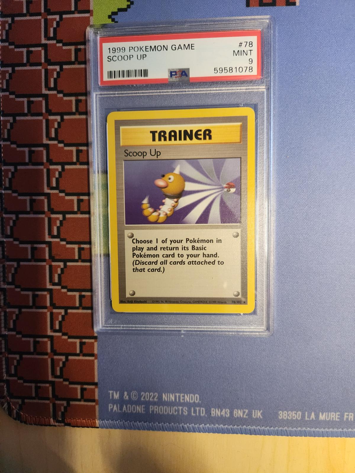 SCOOP UP 78/102 GAME POKEMON PSA 9