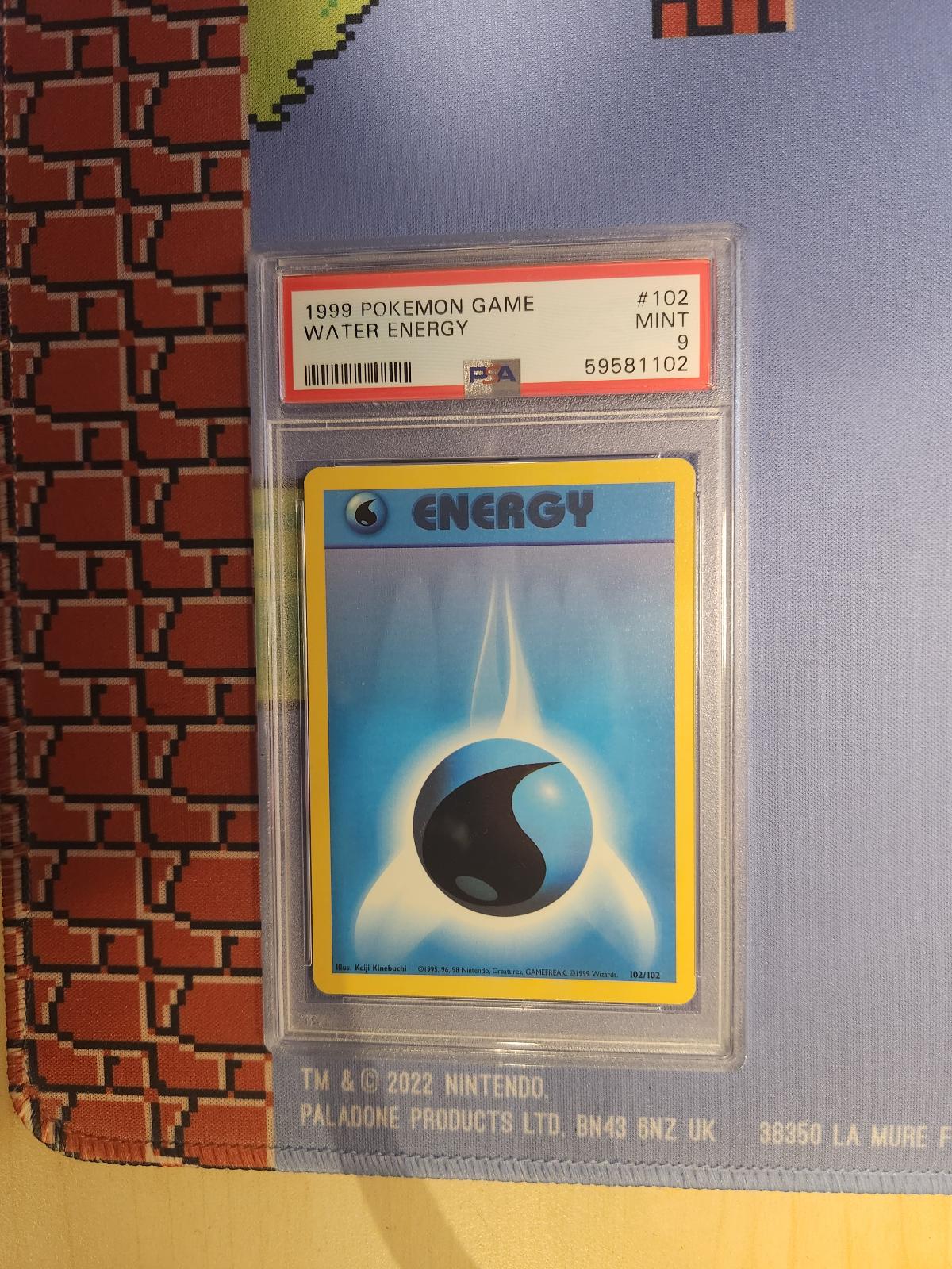 WATER ENERGY 102/102 GAME POKEMON PSA 9