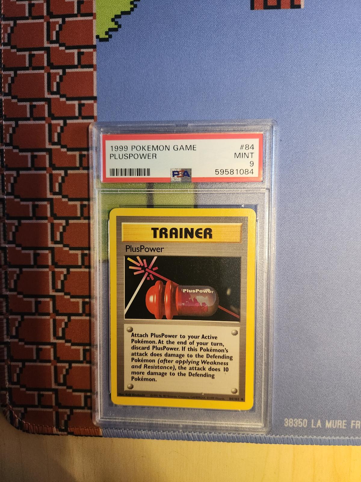 PLUSPOWER 84/102 GAME POKEMON PSA 9