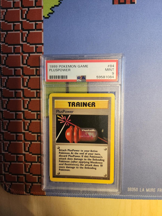 PLUSPOWER 84/102 GAME POKEMON PSA 9