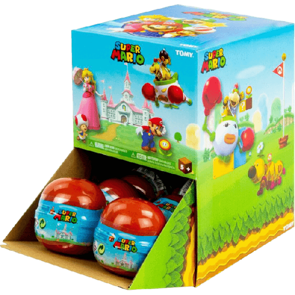 Red Rounded Mario Text Capsule Mario Buildable Figures Blind Capsule – Mr Present