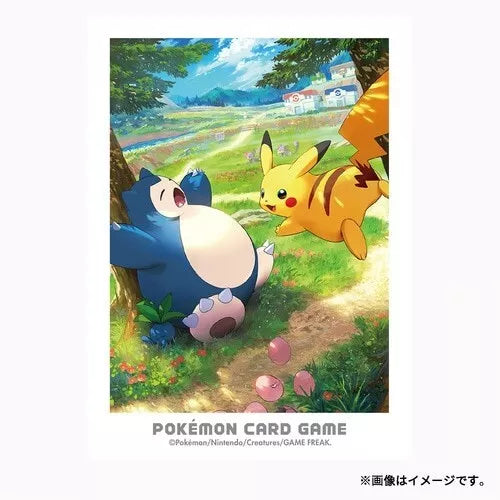 Pikachu and Snorlax Japan Pokemon Center Exclusive Sleeves - 64