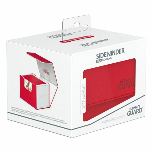 Ultimate Guard Sidewinder 100+ Xenoskin Synergy Red/White Deck Box