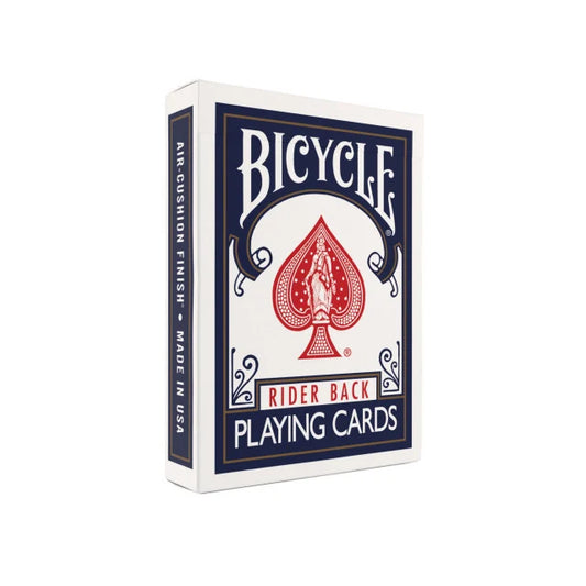 Bicycle Butterfly Marked Deck Rider Back Blue