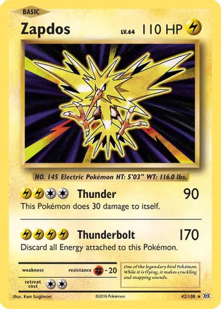 XY Evolutions Zapdos Single