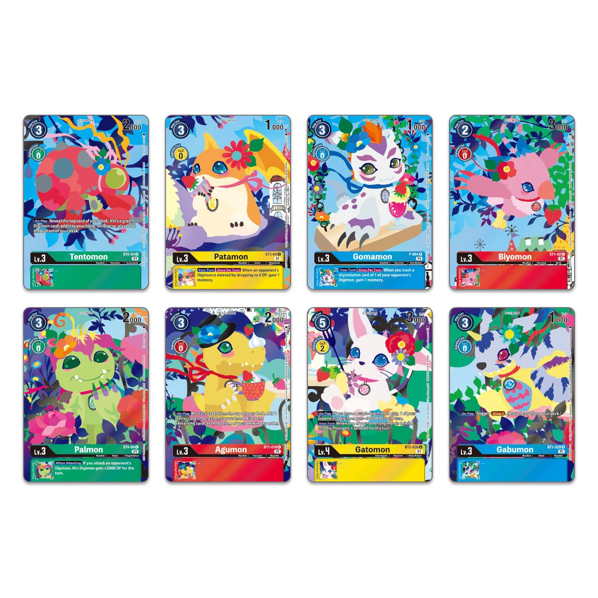 Digimon Card Game Floral Fun Playmat and Card Set 2 PB-09