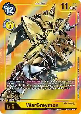 BT4-048 Alt Art WarGreymon Single