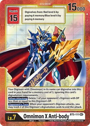 BT5-111 Omnimon X Anti-body Alt Art Single