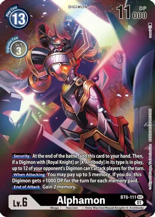 BT6-111 Alt Art Alphamon Single