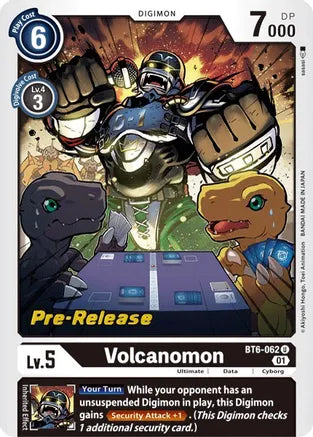 BT6-062 Pre-Release Volcanomon Single