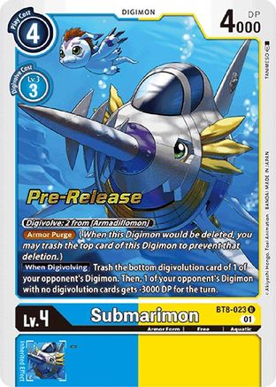 BT8-023 Pre-Release Submarimon Single