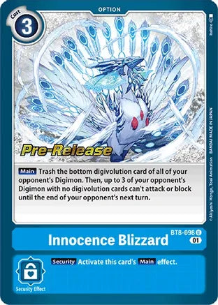 BT8-098 Pre-Release Innocence Blizzard Single