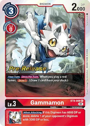 BT8-008 Pre-Release Gammamon Single