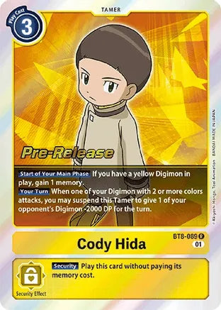 BT8-089 Pre-Release Cody Hida Single