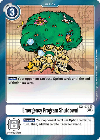 EX1-072 Emergency Program Shutdown! Single