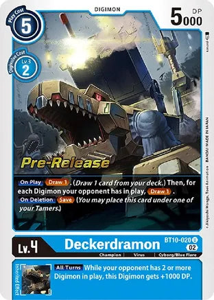 BT10-020 Pre-Release Deckerdramon Single