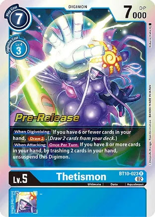 BT10-023 Pre-Release Thetismon Single