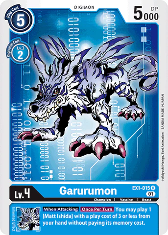 EX1-015 Garurumon Single