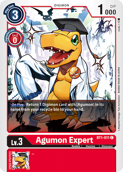 BT1-011 Agumon Expert Single