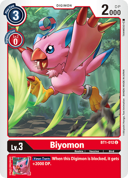 BT1-012 Biyomon Single