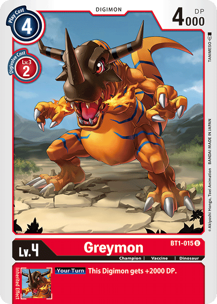 BT1-015 Greymon Single