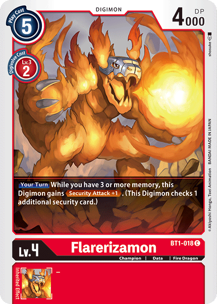 BT1-018 Flarerizamon Single