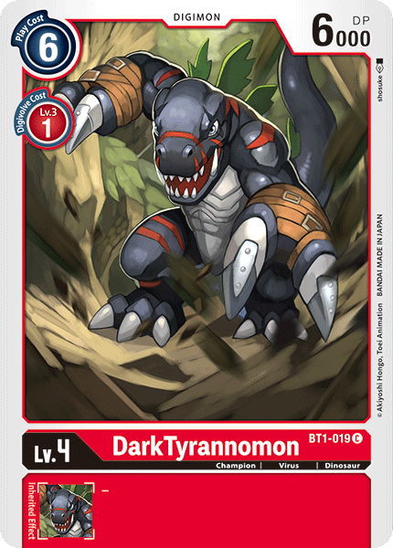 BT1-019 DarkTyrannomon Single