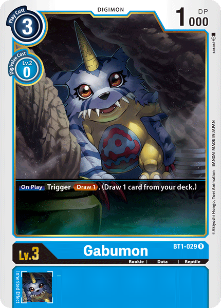 BT1-029 Gabumon Single