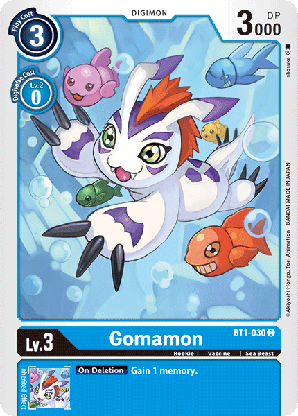 BT1-030 Gomamon Single