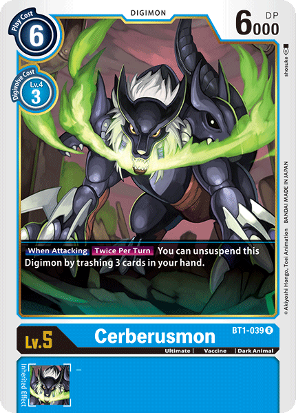 BT1-039 Cerberusmon Single