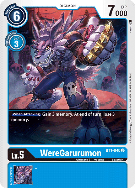 BT1-040 WereGarurumon Single