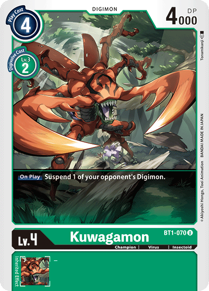 BT1-070 Kuwagamon Single