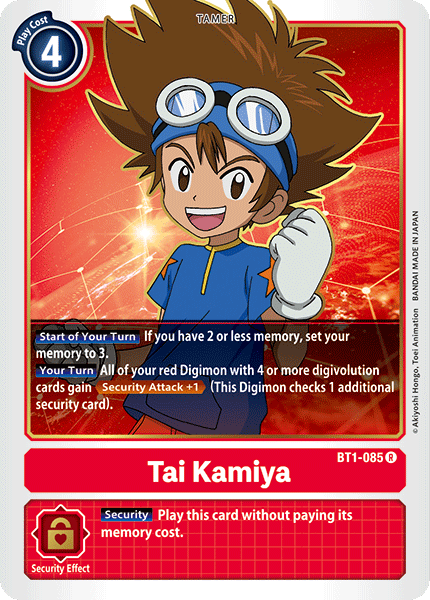 BT1-085 Tai Kamiya RB Foil Single