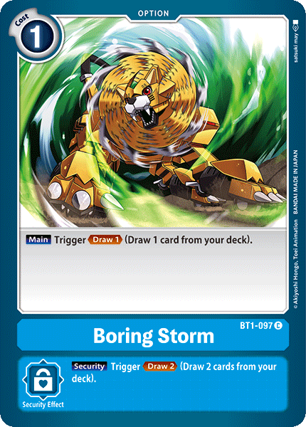 BT1-097 Boring Storm Single