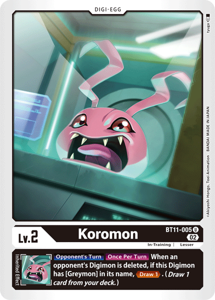 BT11-005 Koromon Single