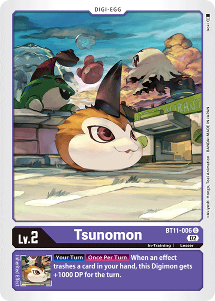 BT11-006 Tsunomon Single