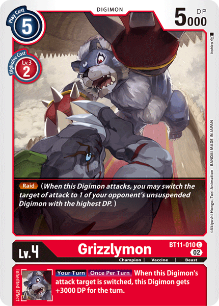 BT11-010 Grizzlymon Single