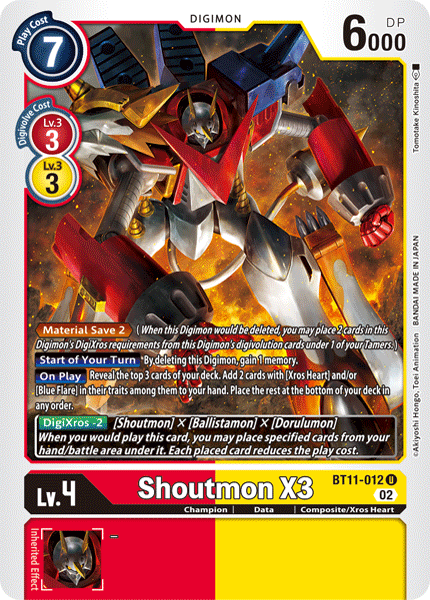 BT11-012 Shoutmon X3 Single