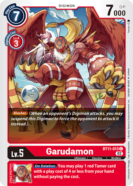 BT11-013 Garudamon Single