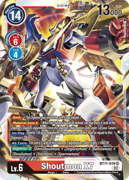 BT11-019 Shoutmon X7 Single