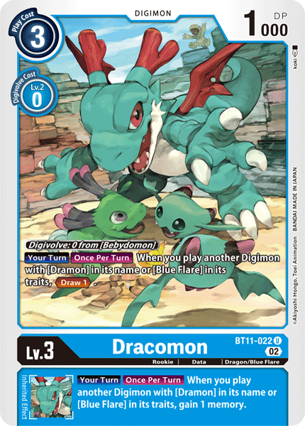 BT11-022 Dracomon Single