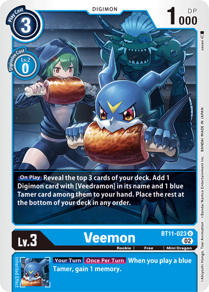 BT11-023 Veemon Single