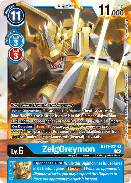 BT11-031 ZeigGreymon Single