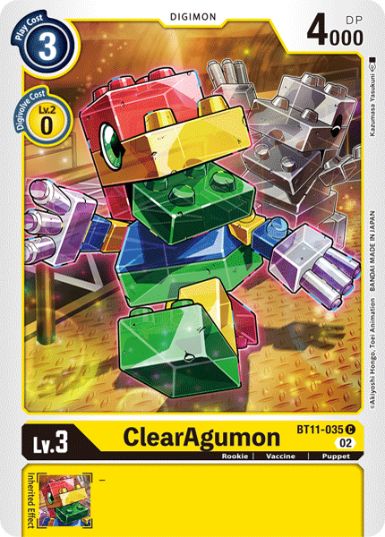 BT11-035 ClearAgumon Single